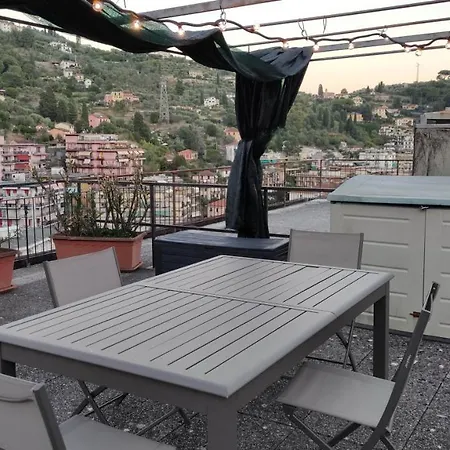 073 - Casa Con Attico Privato, 10 Minuti Mare Spiaggie A Piedi Apartment Rapallo